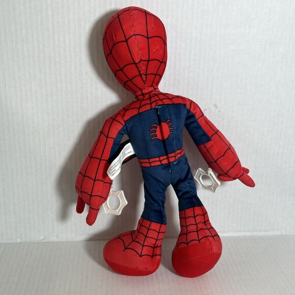 Marvel City Swinging Spider-Man Plush Figure, 14” Soft Super Hero Doll w/ SOUND - Picture 4 of 8